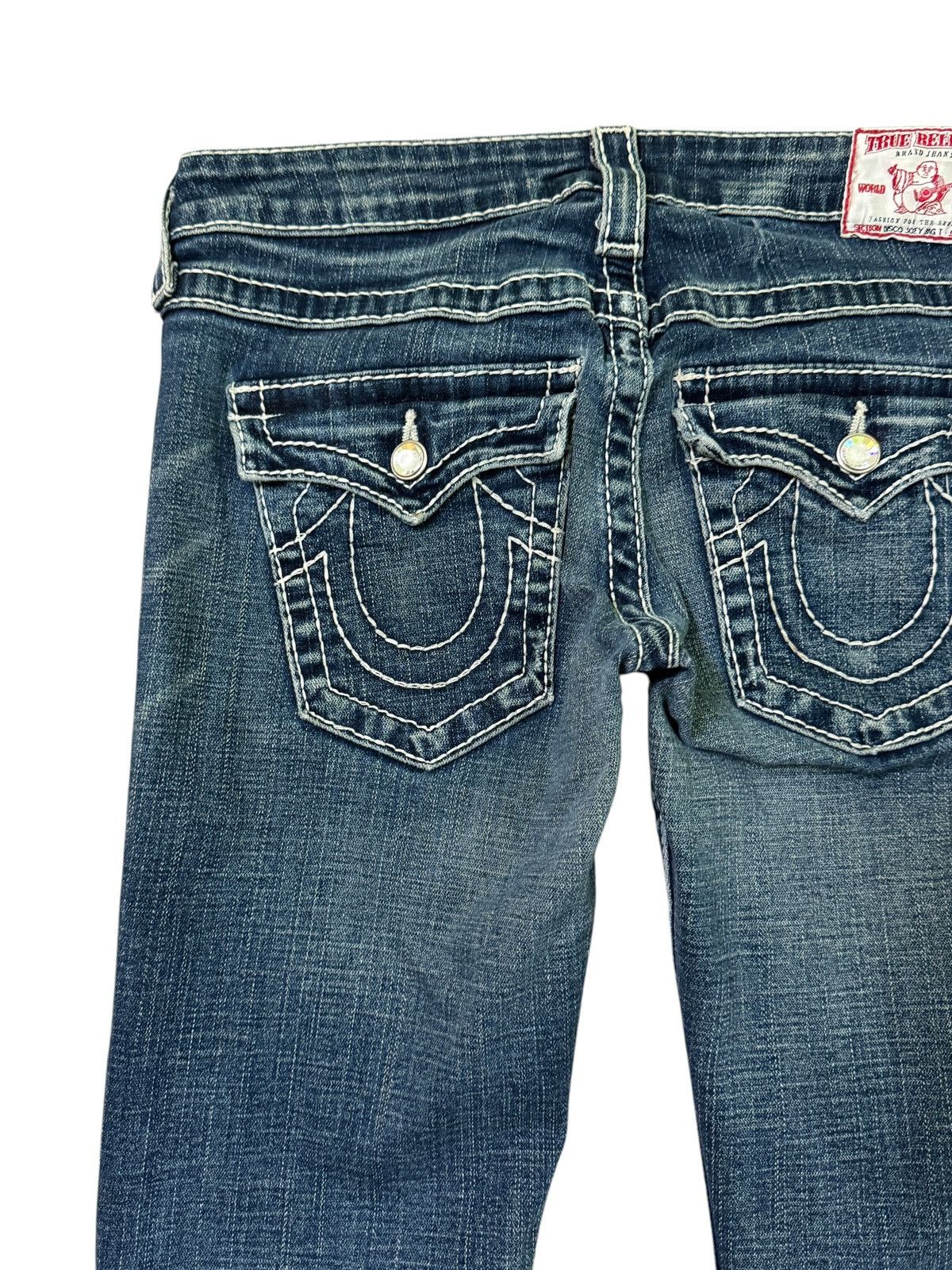 True Religion Flared TRUE RELIGION with White Stitching Low Rise jeans Size 28" / US 6 / IT 42 - 11 Thumbnail