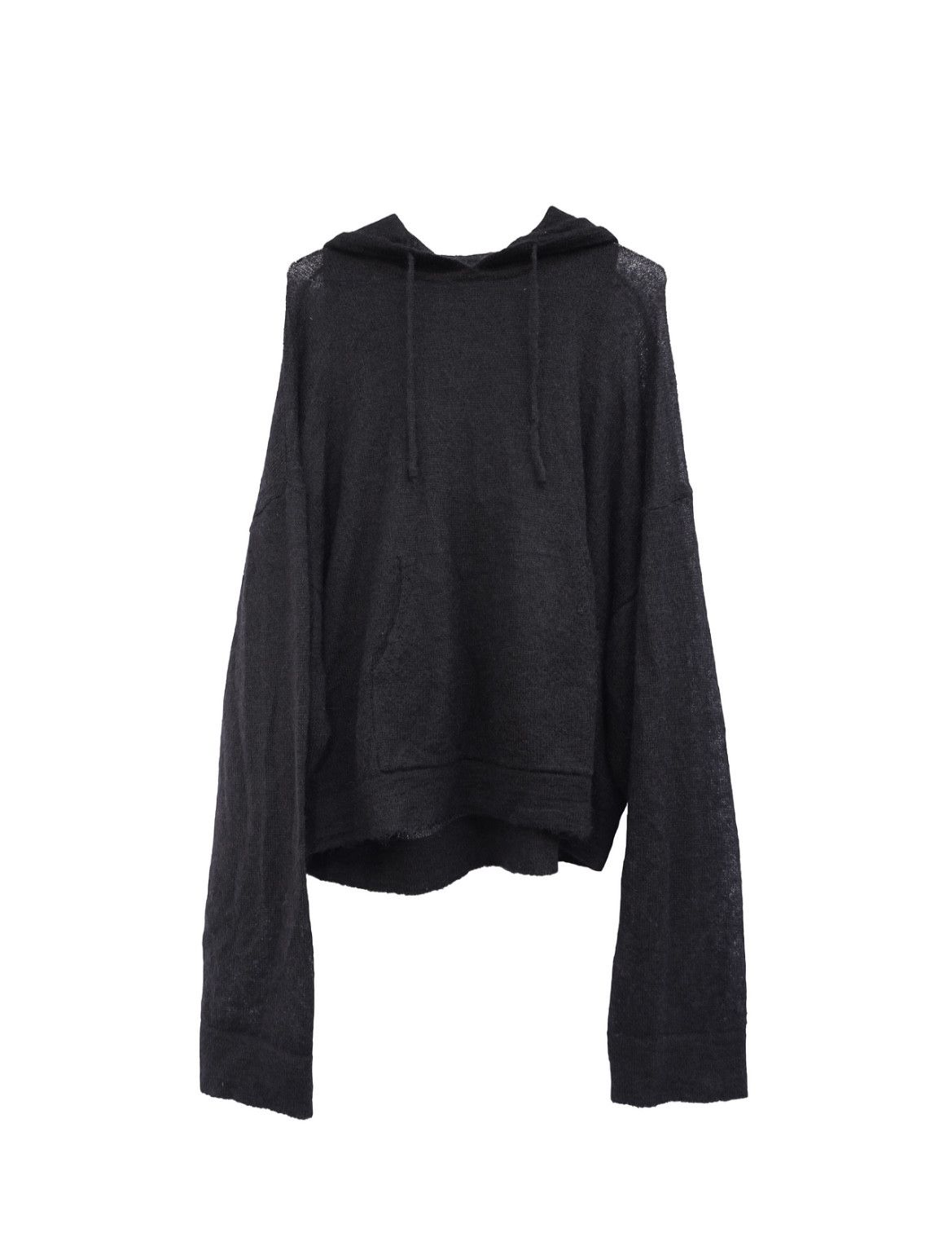 Destroy Lonely Corporate World Phantom Black Mohair Loose Knitted Hoodie Size US L / EU 52-54 / 3 - 6 Thumbnail