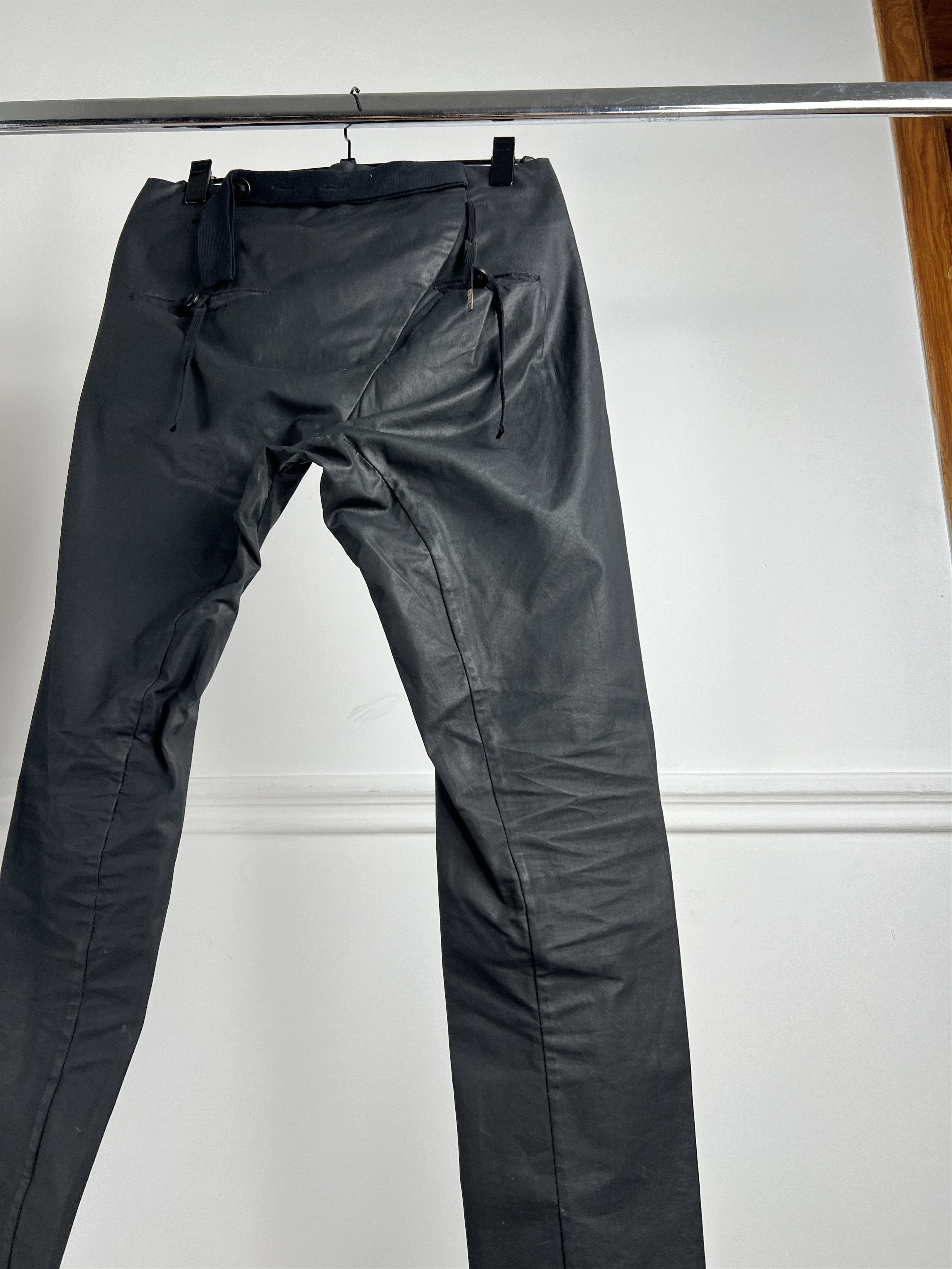 Waxed black Boris Bidjan Saberi pants