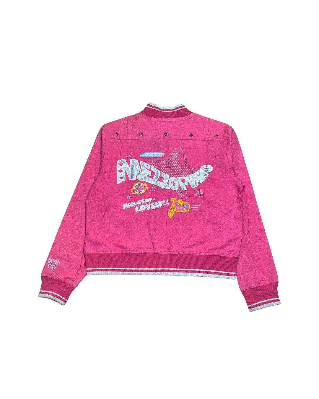 Japanese Brand Mezzo Piano "Girls 930KF" Racing Track Jacket Size M / US 6-8 / IT 42-44 - 2 Thumbnail