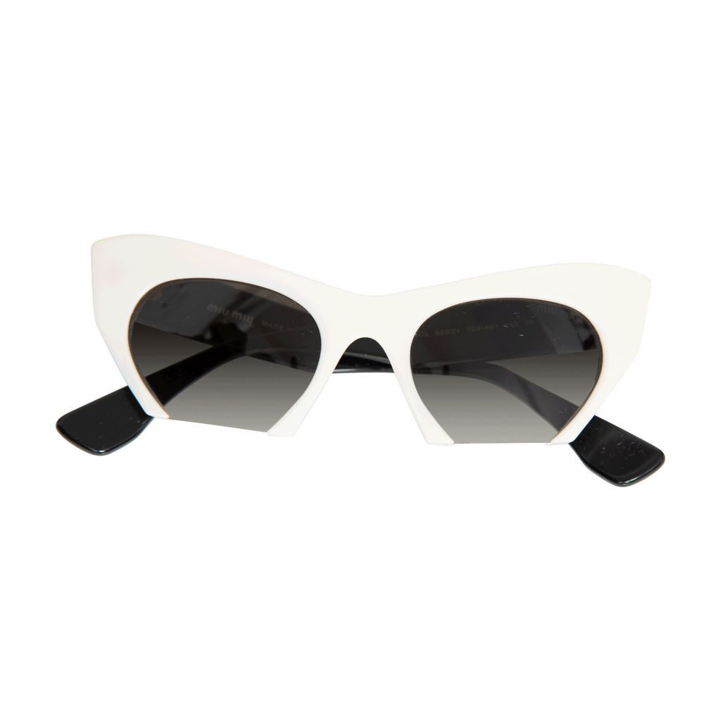 Miu Miu Miu Miu Cat Eye Cut-Off Sunglasses Size ONE SIZE - 3 Thumbnail