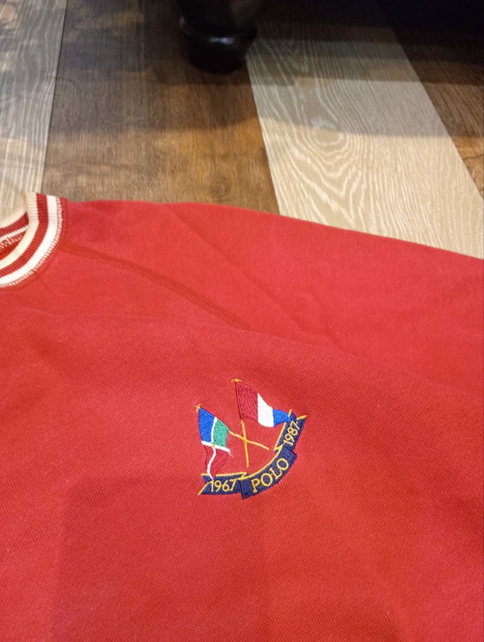 Polo Ralph Lauren POLO RALPH LAUREN VINTAGE CROSS FLAG YACHT CLUB SWEATSHIRT Size US S / EU 44-46 / 1 - 3 Thumbnail