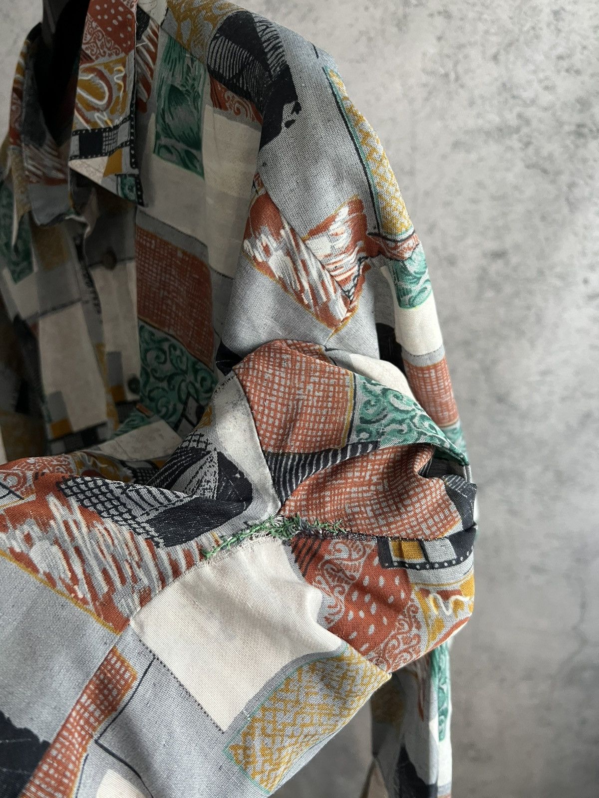 Vintage Vintage Patchwork Shirt The Big Shirt Maker by South West Size US XL / EU 56 / 4 - 16 Thumbnail