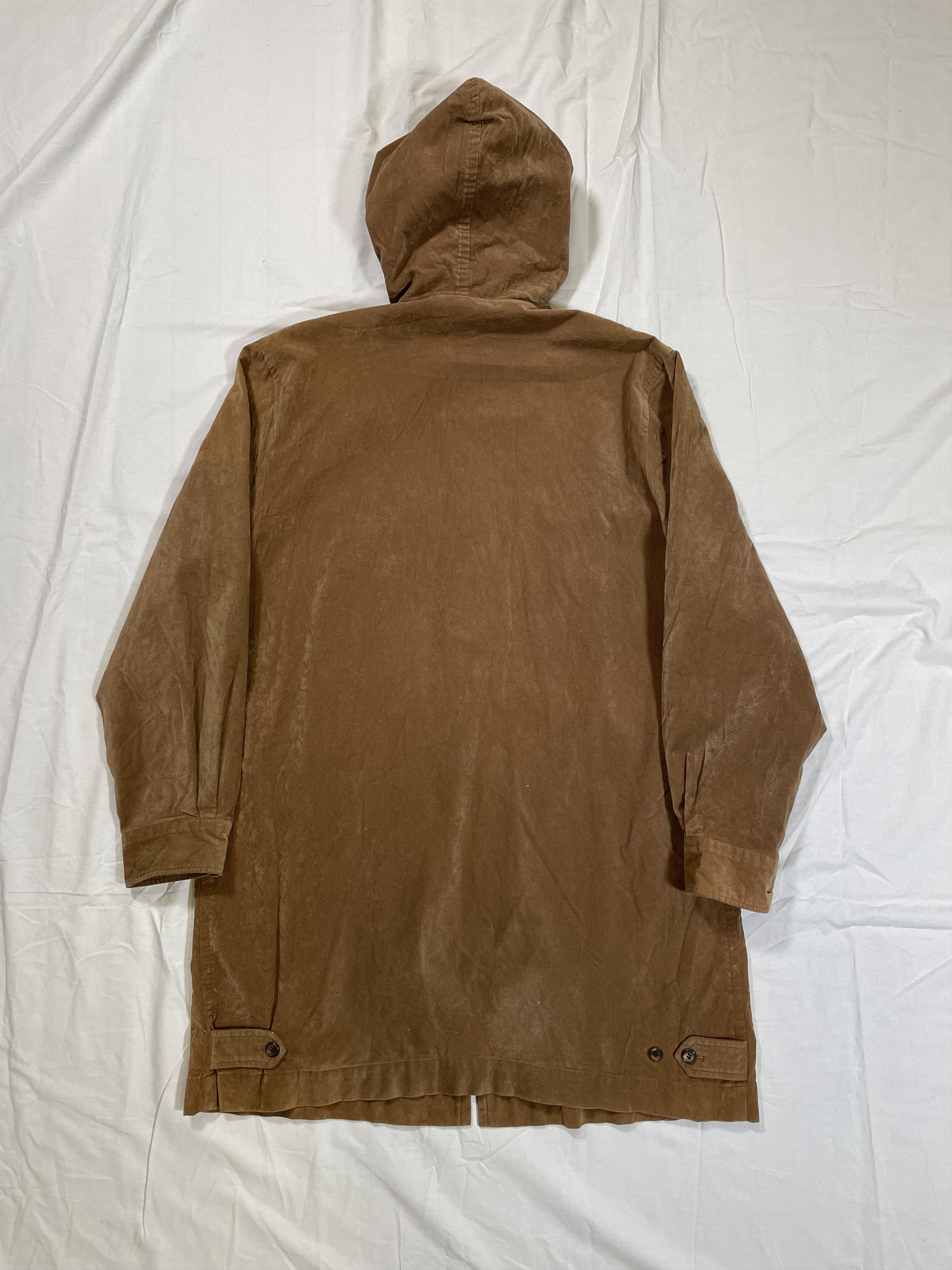 Comme des Garcons SHIRT × Vintage VTG 1995 Comme Des Garcons Shirt Suede Hooded Parka Jacket Size US L / EU 52-54 / 3 - 2 Thumbnail