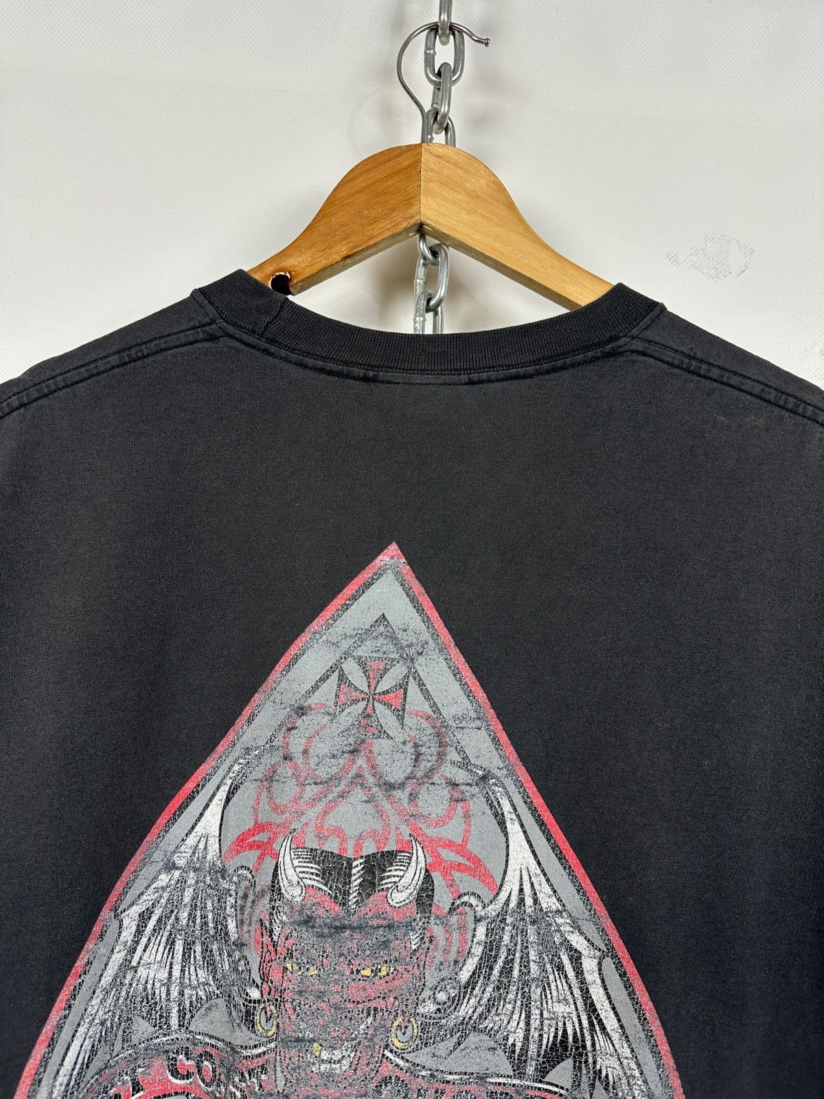 West Coast Choppers Vintage West Coast Choppers Devil Faded Black T-Shirt Size US XL / EU 56 / 4 - 6 Thumbnail