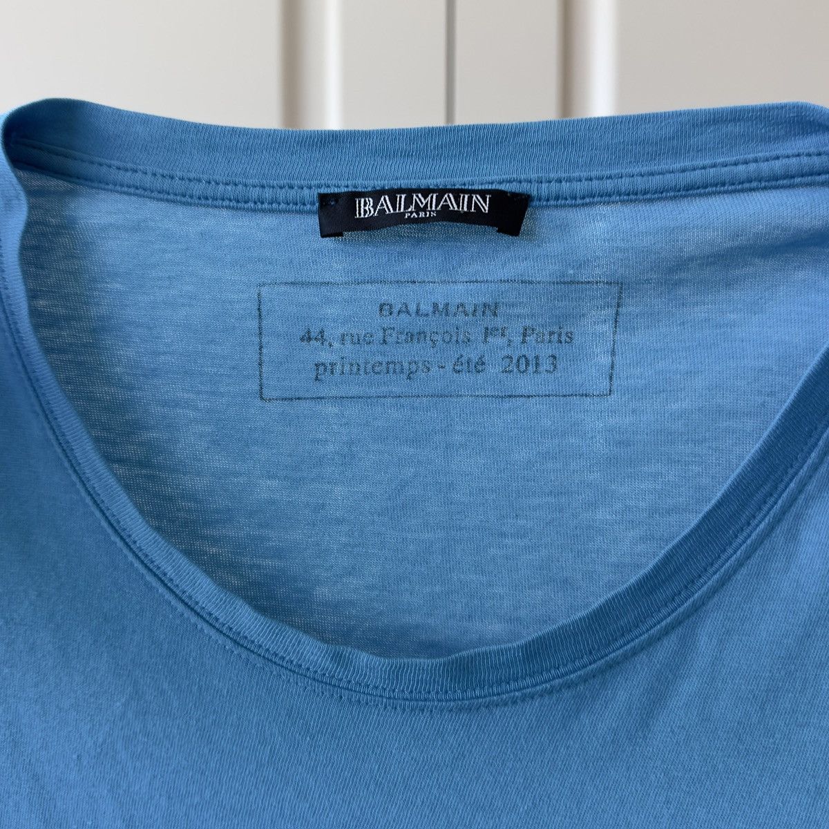 Balmain Balmain S/S 2013 Lion Blue T-Shirt Size US S / EU 44-46 / 1 - 4 Thumbnail