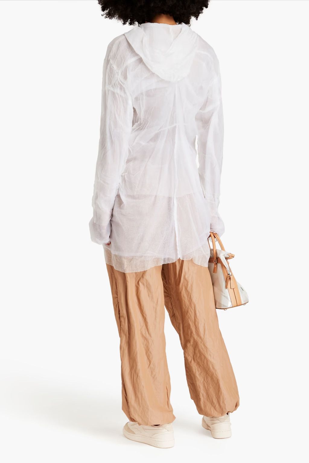 Maison Margiela o1y0625 Hooded Jacket in White Size XS / US 0-2 / IT 36-38 - 3 Thumbnail