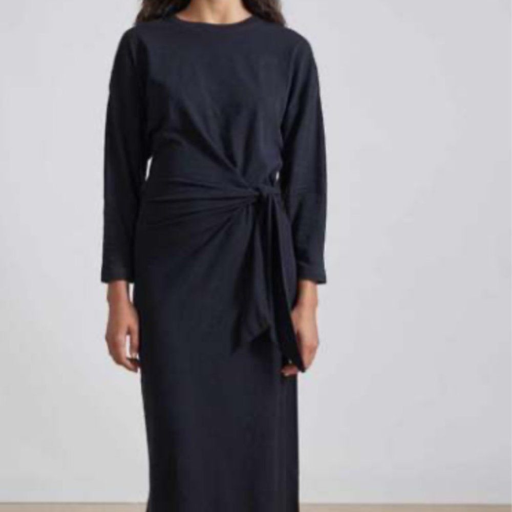 Other Runaway The Label Black "Moxie" Knit Long Sleeve Midi Sheath Size S / US 4 / IT 40 - 2 Thumbnail