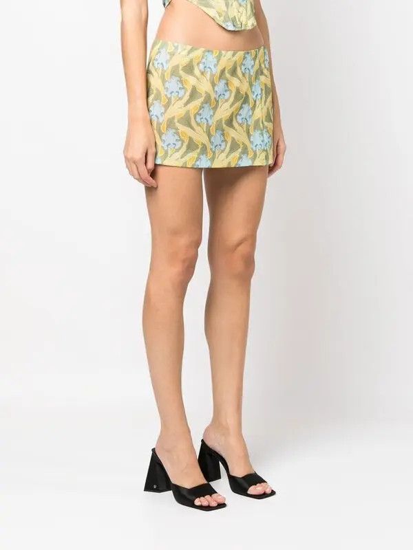 Miaou o1mle0425 Art Mini Skirt in Multicolor Size 32" / US 10 / IT 46 - 3 Thumbnail