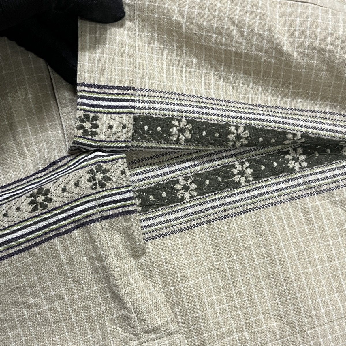 Japanese Brand × Vintage Vintage Criss Cross Cropped Button Up Shirt Size US S / EU 44-46 / 1 - 2 Thumbnail