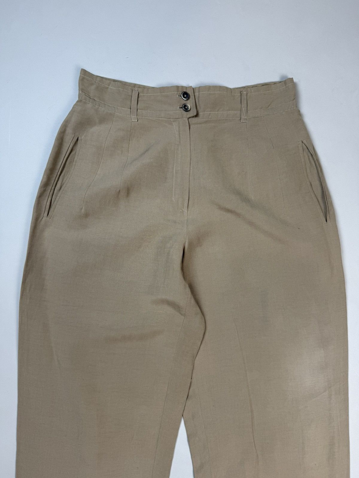 Jil Sander Jil Sander VTG Linen / Silk High Rise Dress Pants Trousers Size 28" / US 6 / IT 42 - 7 Thumbnail