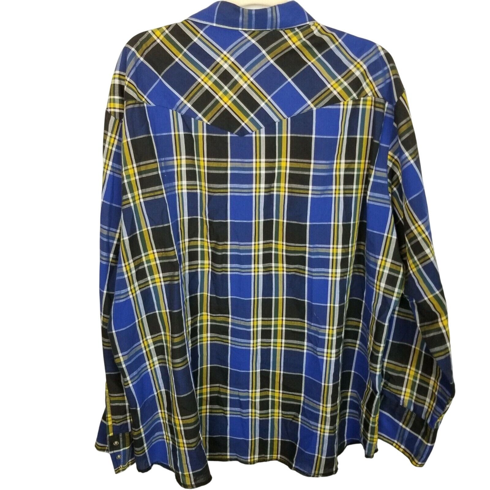 Wrangler Vintage Wrangler Mens Plaid Western Shirt Sz XXL Cowboy Size US XXL / EU 58 / 5 - 6 Thumbnail