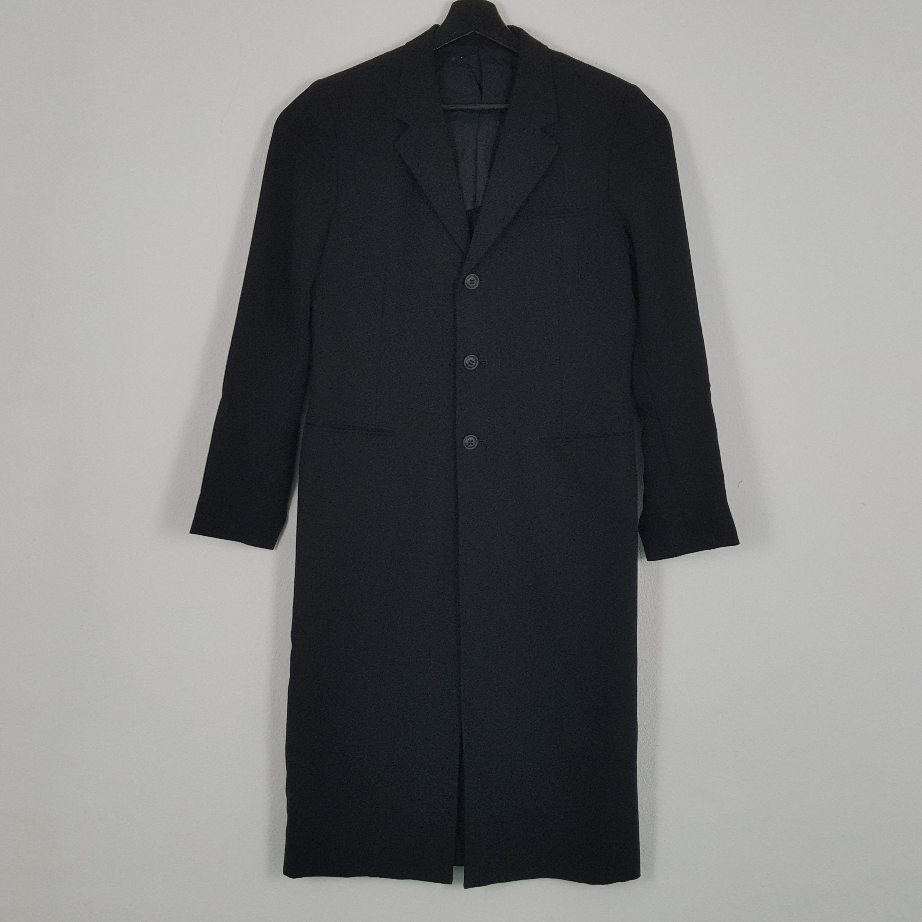 image of Vintage x Yohji Yamamoto Y's Yohji Yamamoto Japanese Designer Brand Long Blazer in Black, Women's (