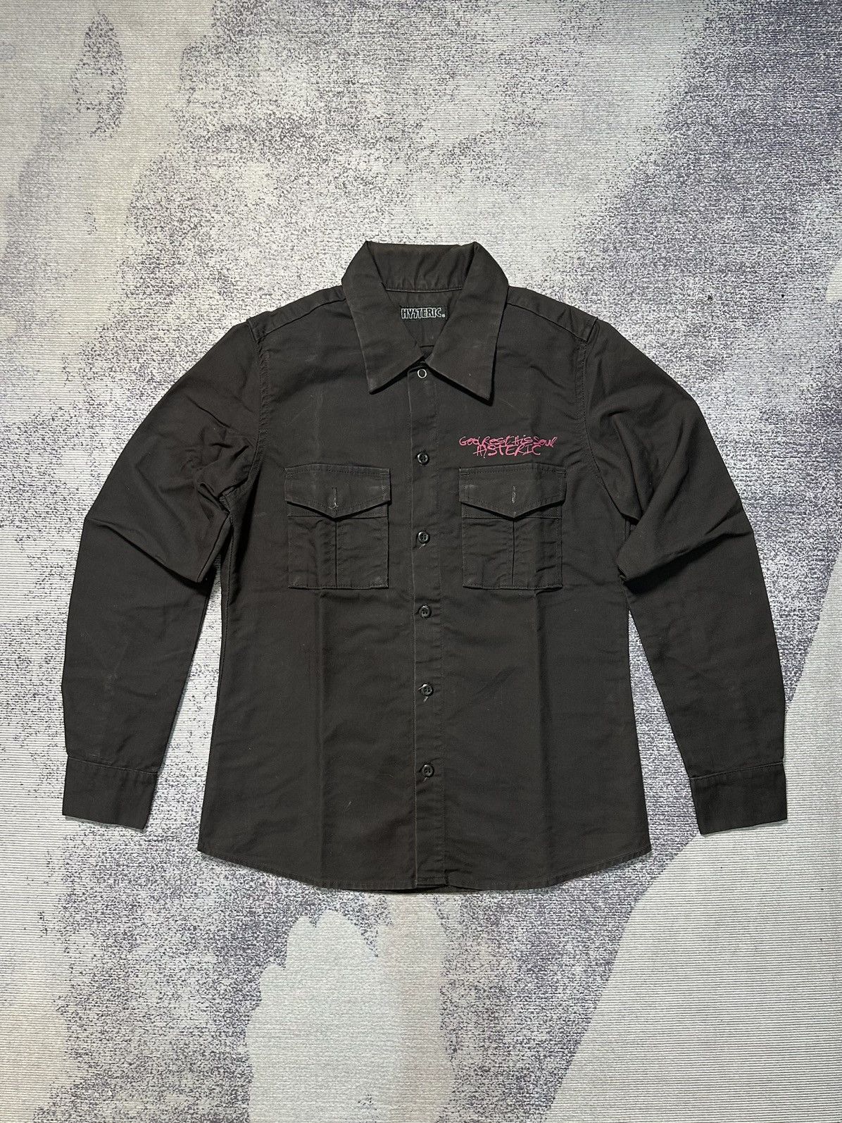 Hysteric Glamour Rare Y2k Hysteric Glamour Home Of Rock Long Sleeve Shirt Size US S / EU 44-46 / 1 - 2 Thumbnail