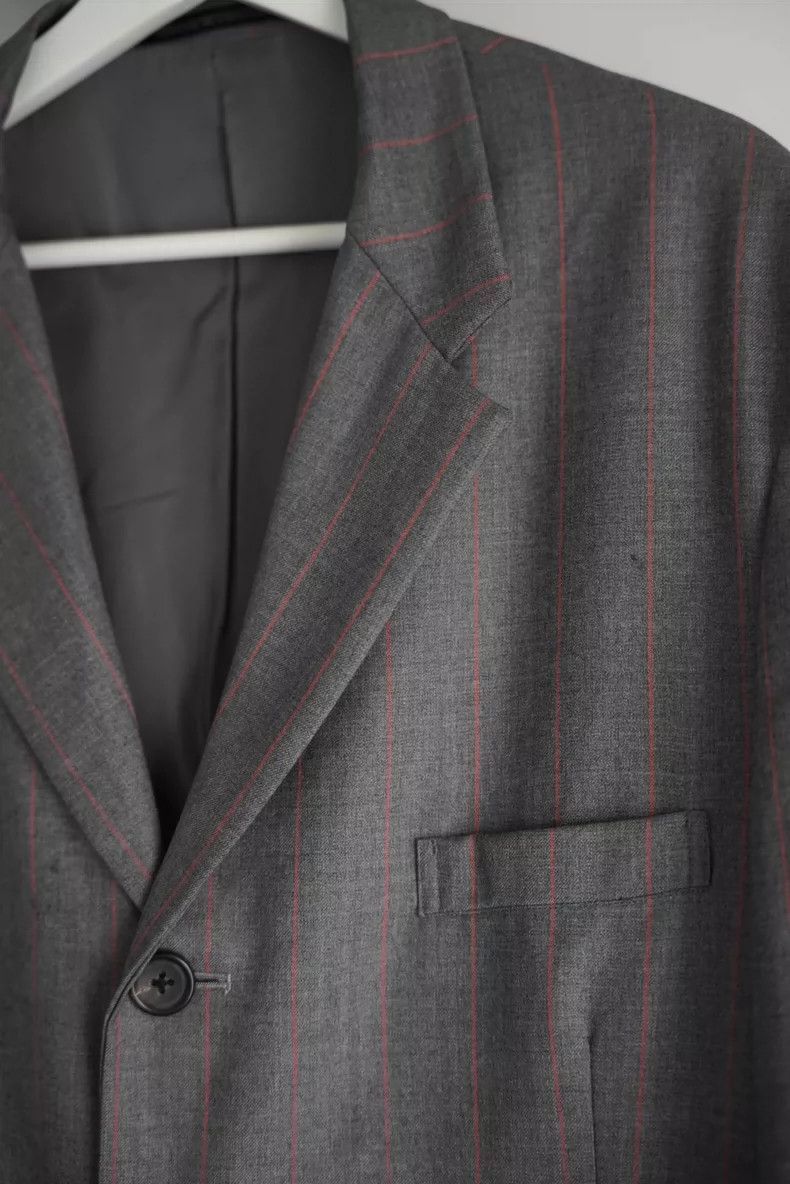 Yohji Yamamoto Yohji Yamamoto Yohji Yamamoto Gray Orange Stripe Suit Set Size US S / EU 44-46 / 1 - 4 Thumbnail