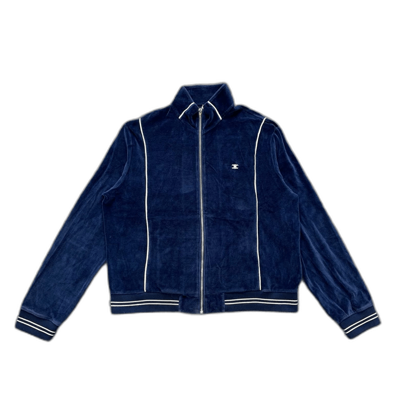 Celine Celine Blue Velvet Jacket Size XL Size US XL / EU 56 / 4 - 1 Thumbnail