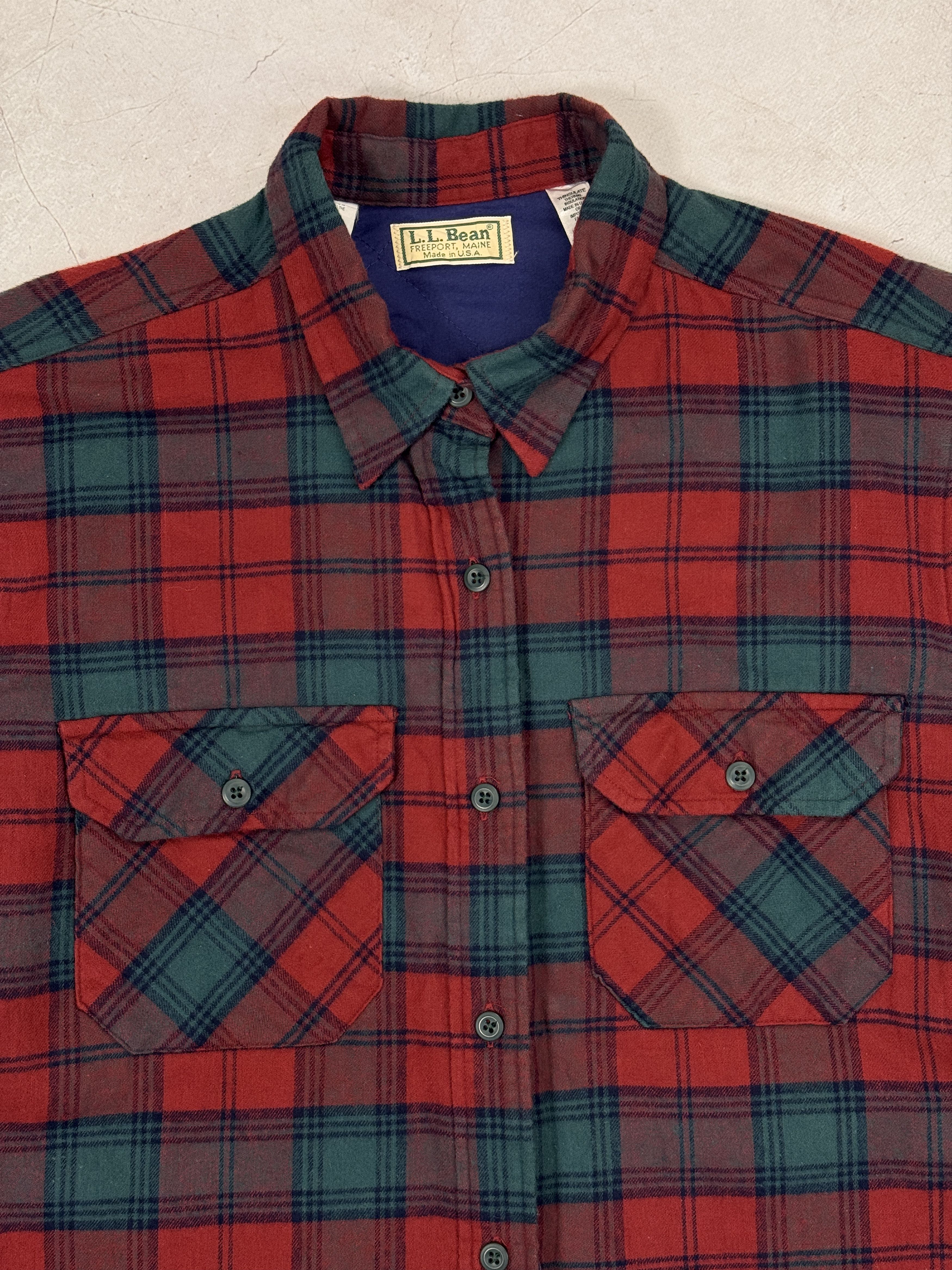 L.L. Bean L.L. Bean Flannel Shirt Thinsulate Thermal Checkered Womens Size XL / US 12-14 / IT 48-50 - 3 Thumbnail