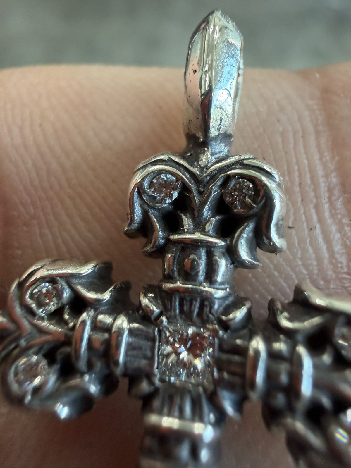 Chrome Hearts Chrome Hearts Factory Pave Diamond Filigree pendant NEW Size ONE SIZE - 3 Thumbnail