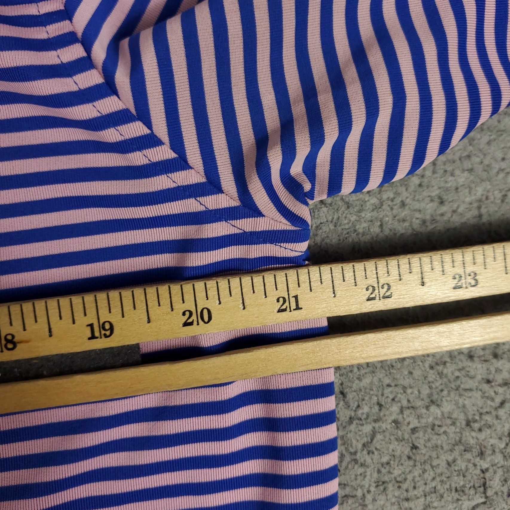 Vintage Donald Ross Polo Shirt Mens Large Blue Pink Striped Golf Casual Short Sleeve Shirt Size US L / EU 52-54 / 3 - 5 Thumbnail