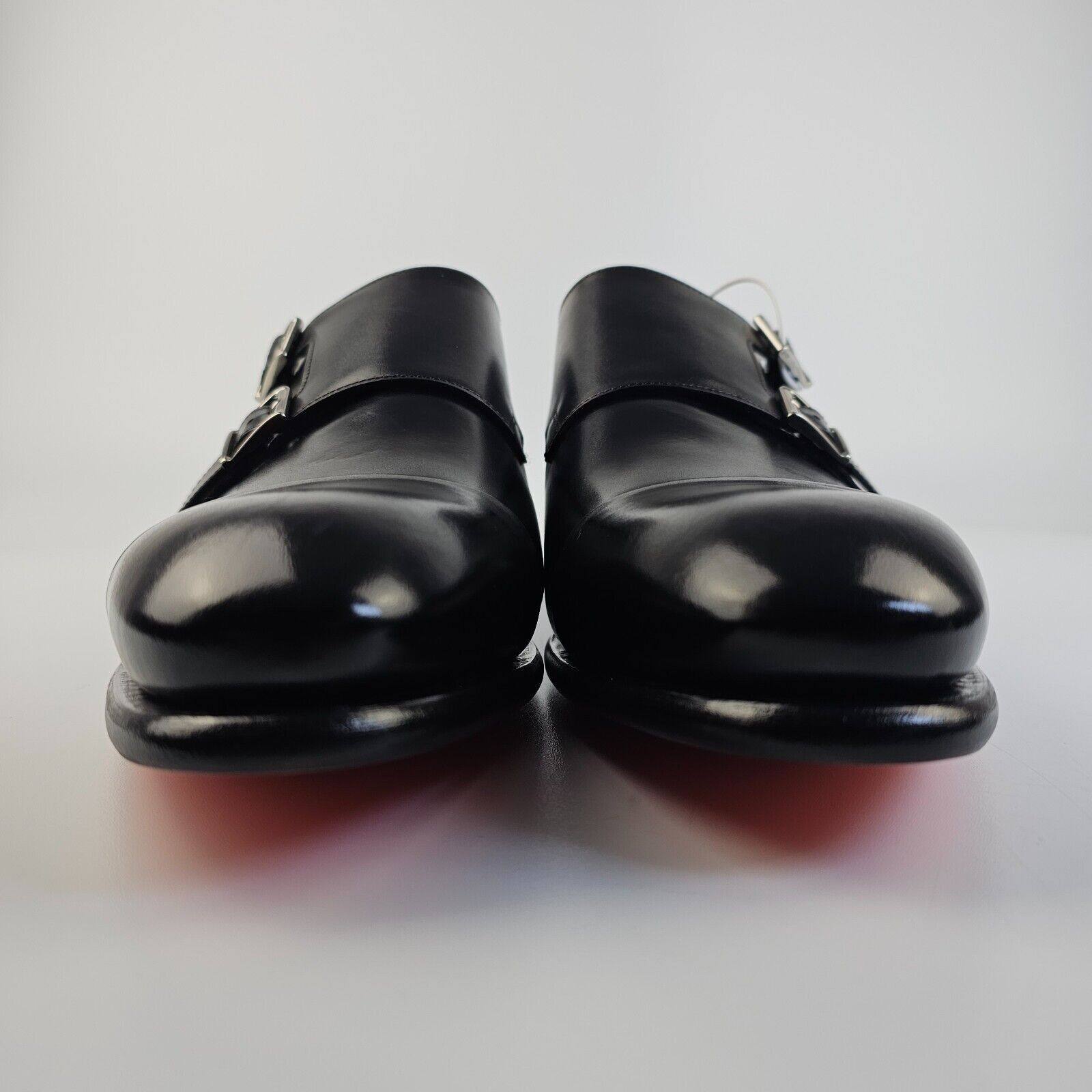 Santoni Santoni Back Polished Leather Double Buckle Shoe New Size US 11 / EU 44 - 4 Thumbnail