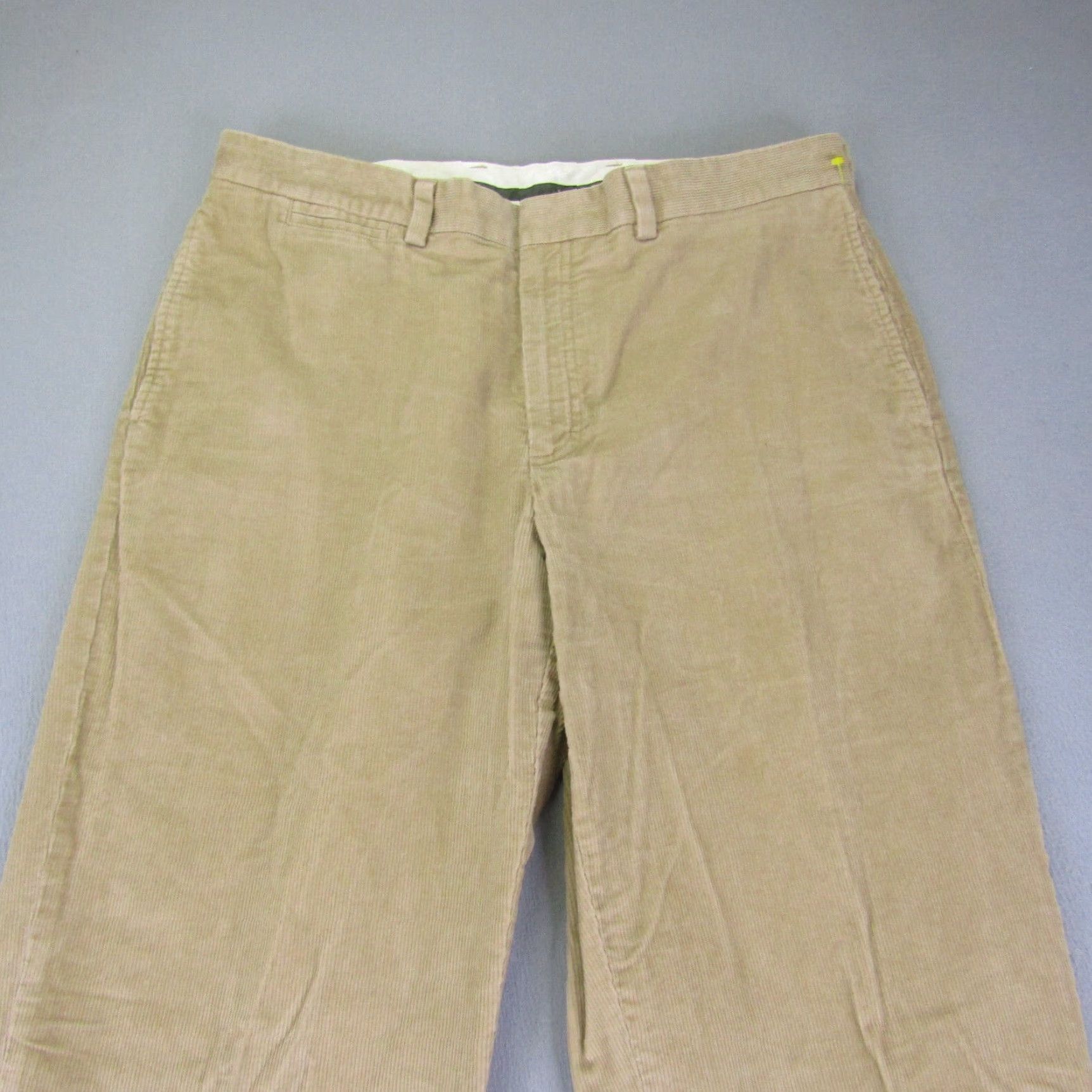 Vintage L.L. Bean Chino Pants Mens 35x34 Beige Corduroy Casual Straight Outdoor Size US 35 - 2 Thumbnail