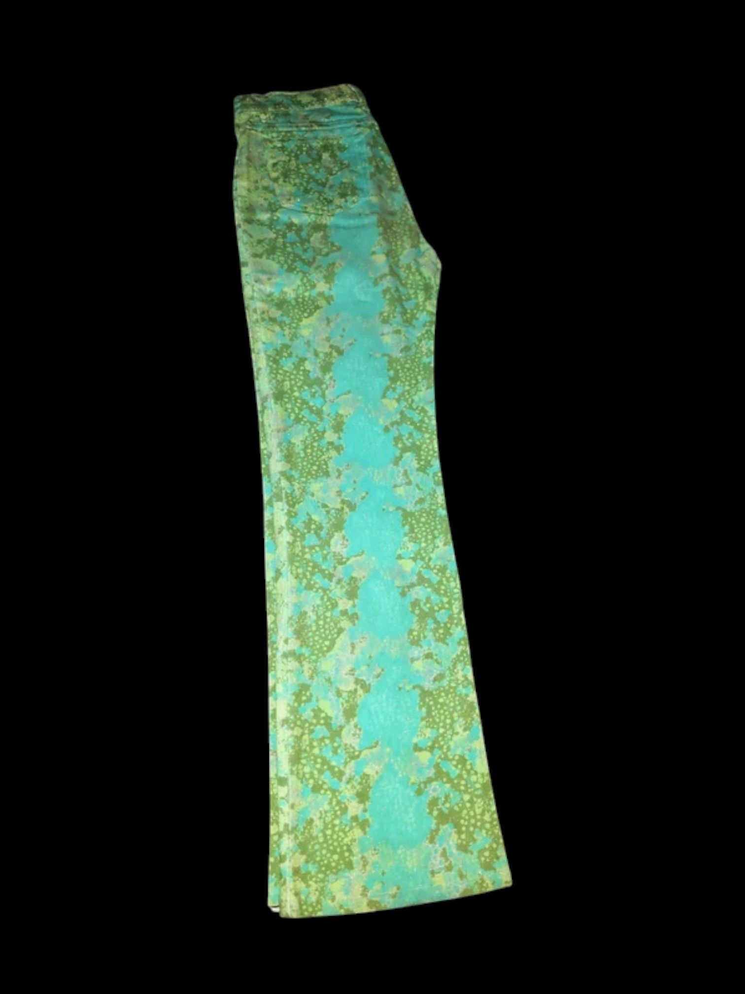Just Cavalli Just Cavalli Glitter Acid Printed Jeans in Aqua & Green 2000 Size 27" / US 4 / IT 40 - 3 Thumbnail