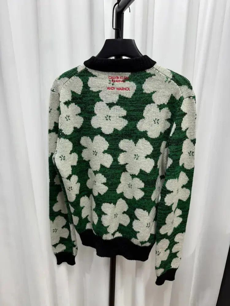 Raf Simons CK 205W39NYC x Raf Simons x Andy Warhol Flower Knitwear Size US S / EU 44-46 / 1 - 1 Thumbnail