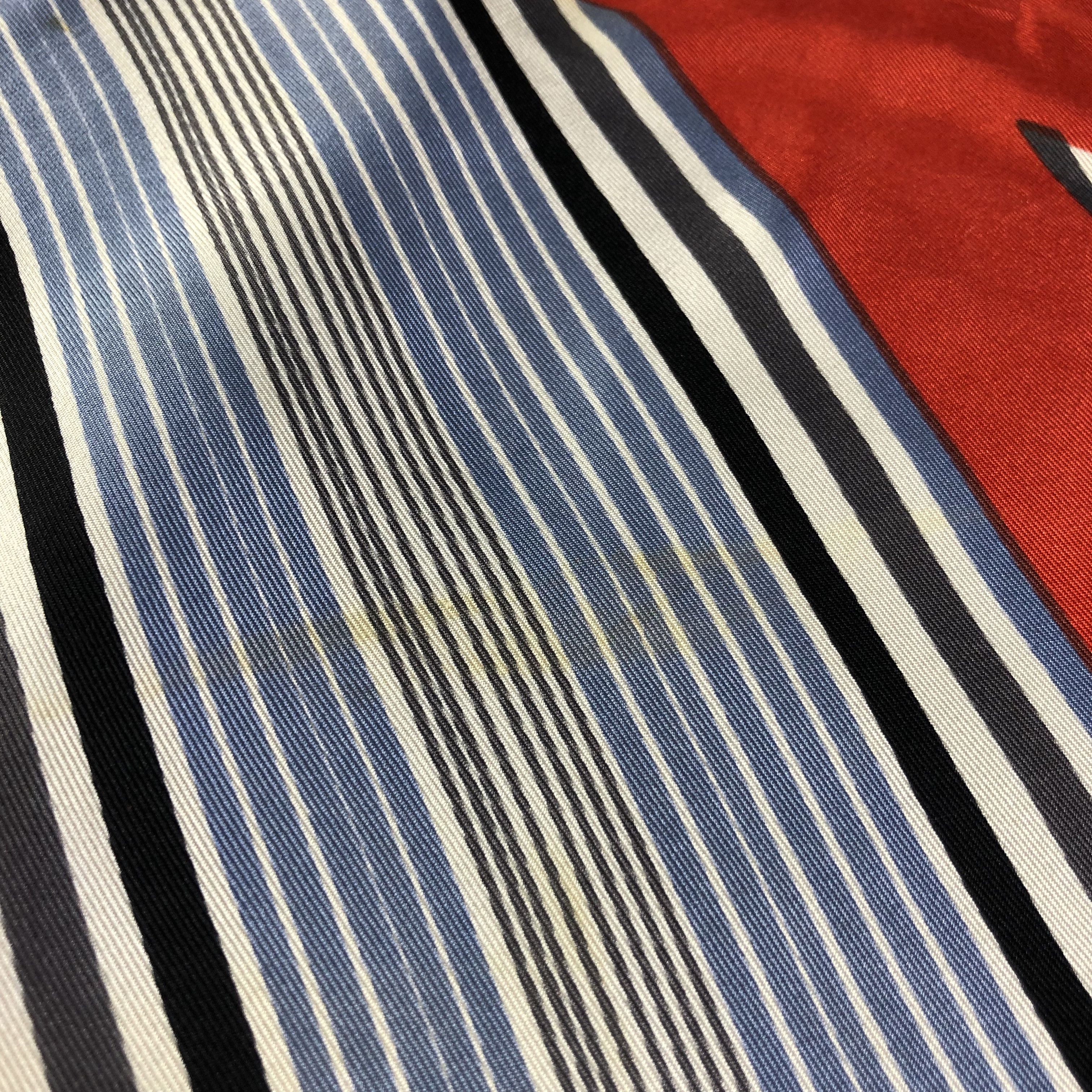 Vintage Vintage H Prochovnict Luxury Hand Rolled Silk Scarf M437 Size ONE SIZE - 7 Thumbnail