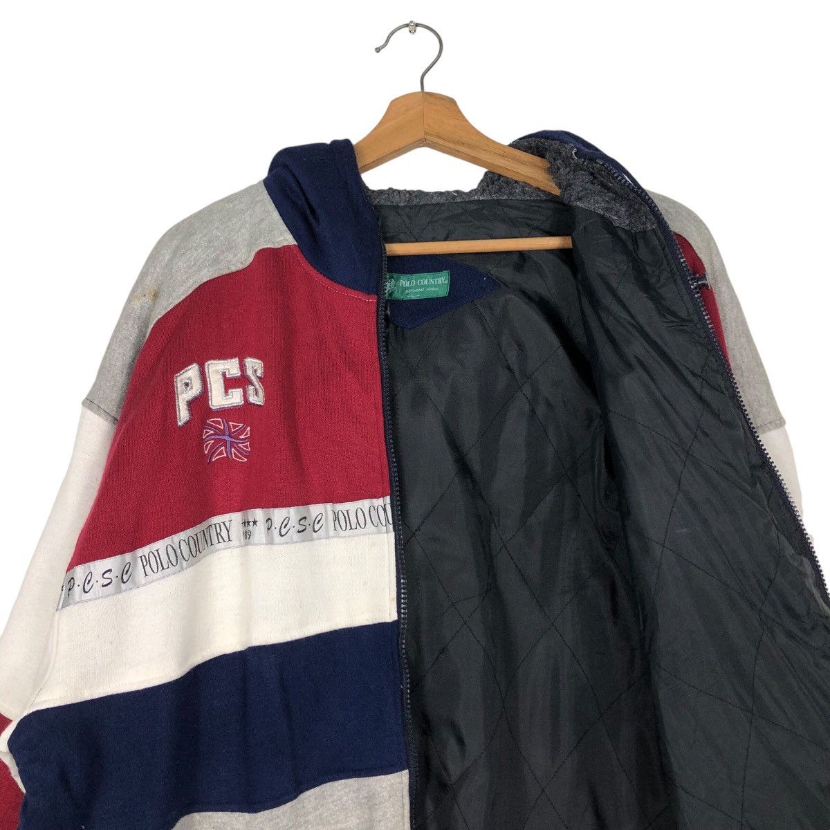 Japanese Brand Vtg Polo Country Zipper Jacket Big Logo Spell Multi Colour Size US L / EU 52-54 / 3 - 15 Thumbnail