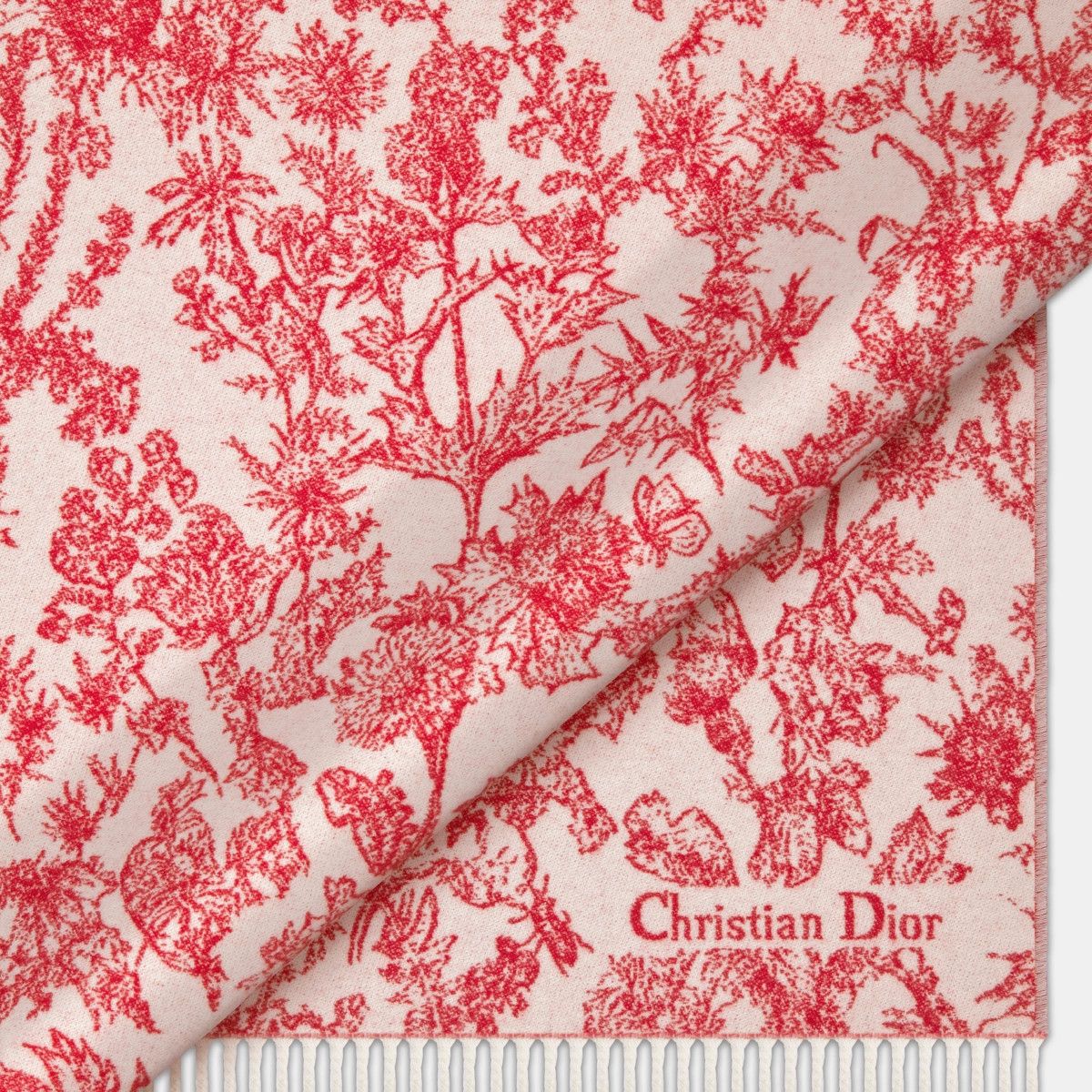 Dior o1bcso1str0226 Size:OS/Chardons Scarf in Red Size ONE SIZE - 4 Thumbnail