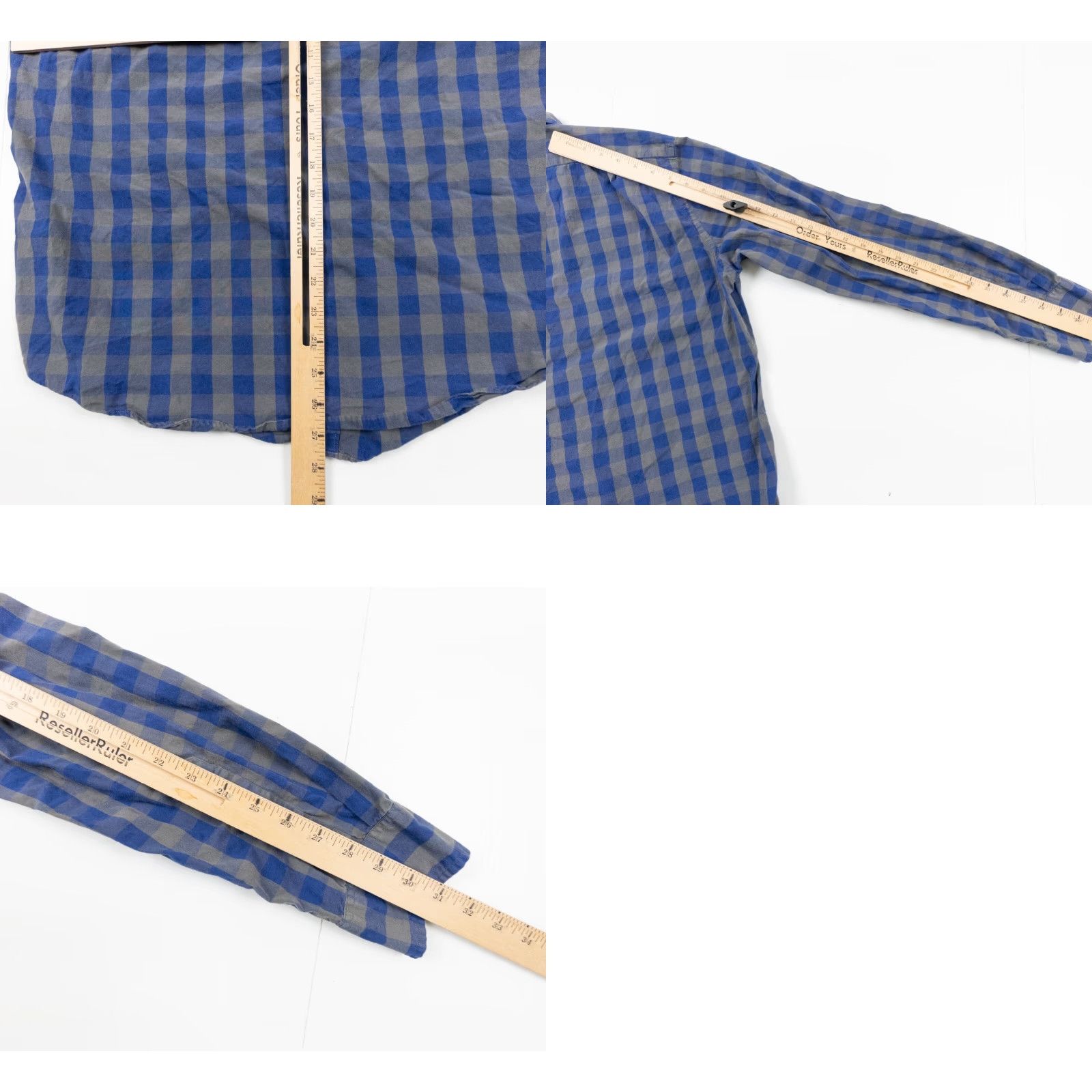 J.Crew J.CREW Slim Fit Button-Up Shirt Adult Large Blue Plaid Long Sleeve Mens Size US L / EU 52-54 / 3 - 8 Thumbnail