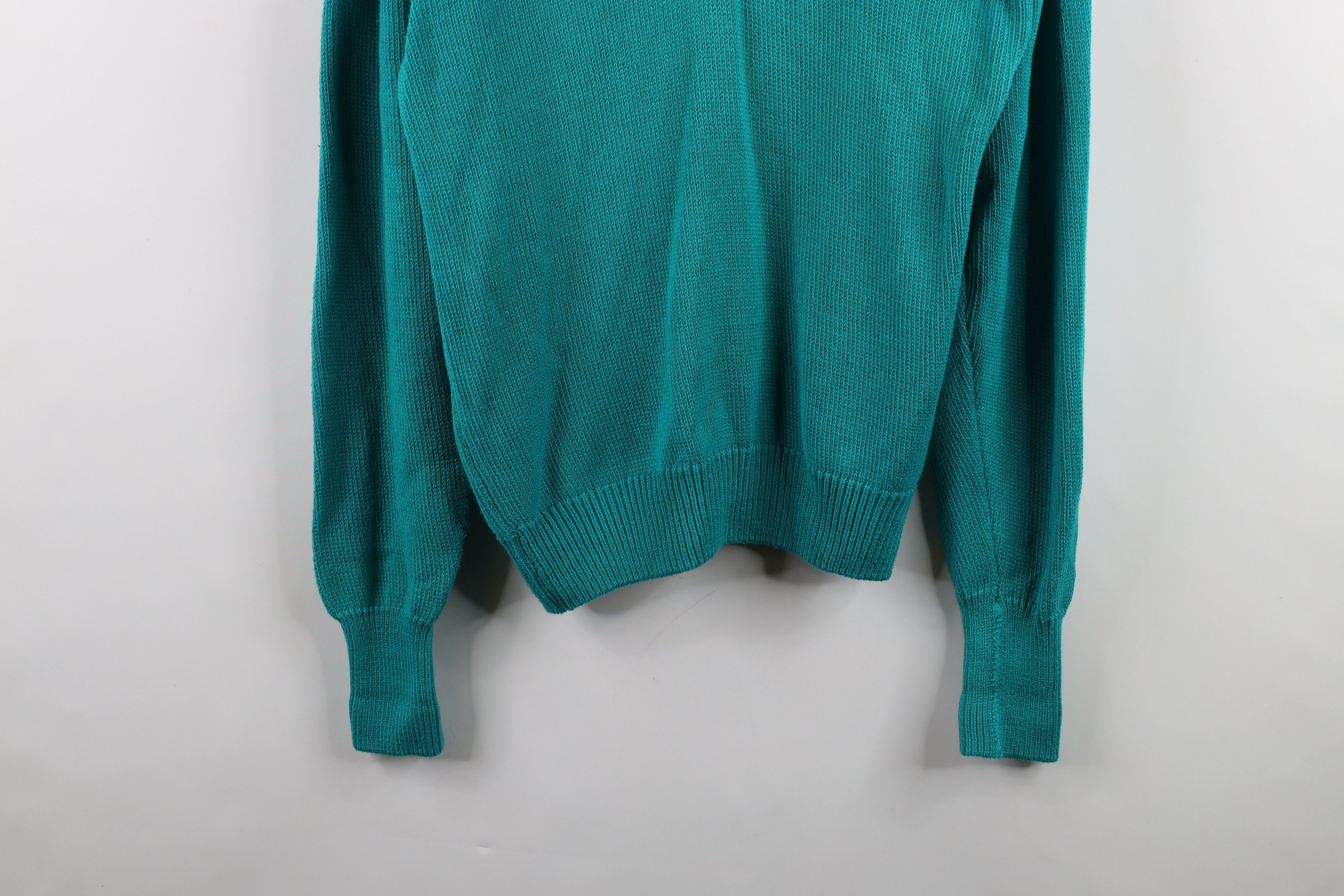 Disney × Vintage Vintage 90s Disney Mickey Mouse Country Sweater Teal USA Size US S / EU 44-46 / 1 - 3 Thumbnail