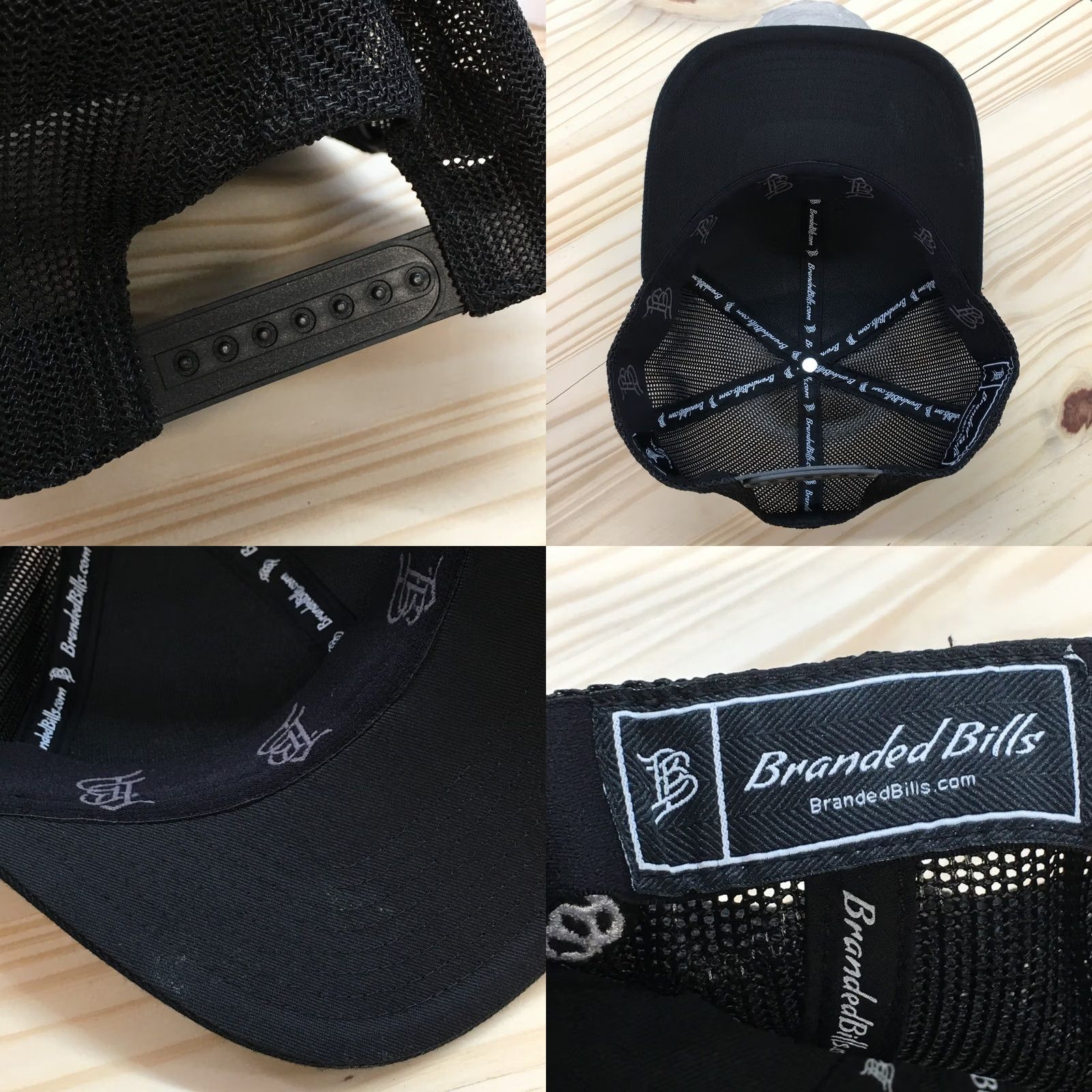 Logo 7 Branded Bills Trucker Hat Mens Black OS Curved Brim Embroidered Logo Gallery Size ONE SIZE - 8 Thumbnail