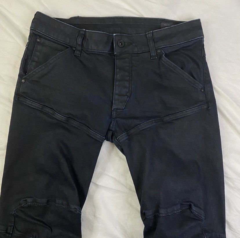 G-Star G-Star RAW Moto Jeans Mens Black Sz 29 Slim Button Fly EUC Size US 29 - 2 Thumbnail