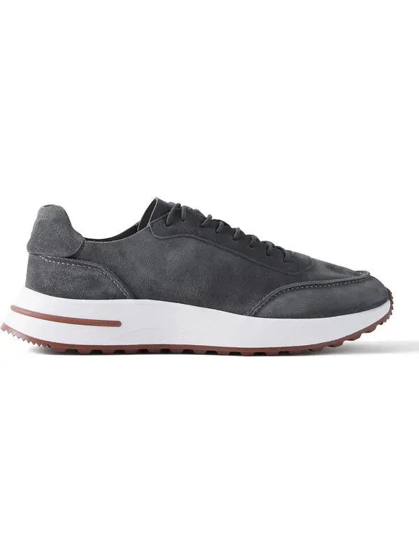 Loro Piana o1srvl11e1024 Walk Low-Top Sneaker in Dark Grey Size US 8 / EU 41 - 1 Thumbnail