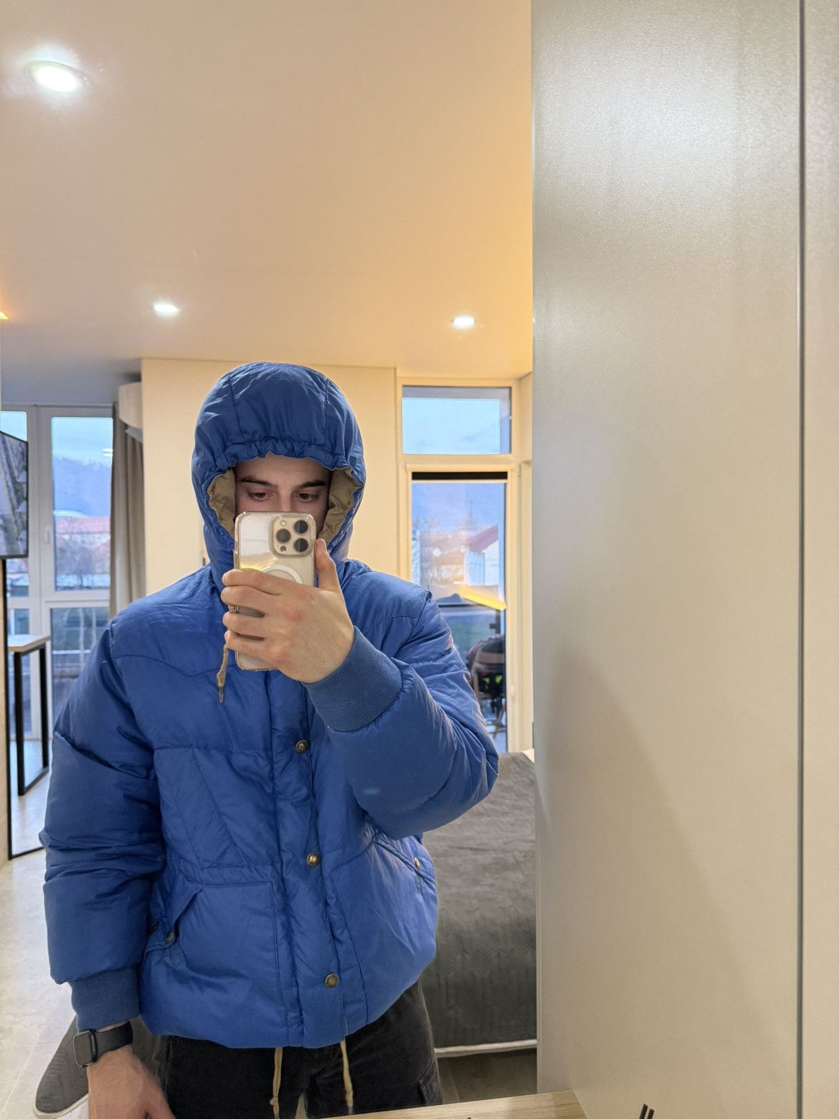 Polo Ralph Lauren Vintage 90’s Blue Polo Ralph Lauren Puffer Jacket With Hood Size US L / EU 52-54 / 3 - 3 Thumbnail