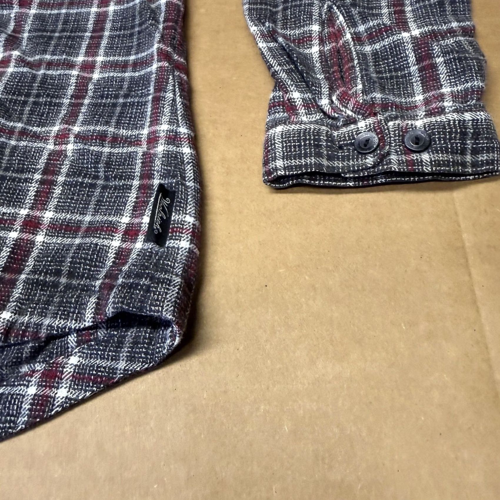 Vintage Woolrich Shirt Womens Large Gray Plaid Flannel Button-Up Long Sleeve Casual Onyx Size L / US 10 / IT 46 - 7 Thumbnail