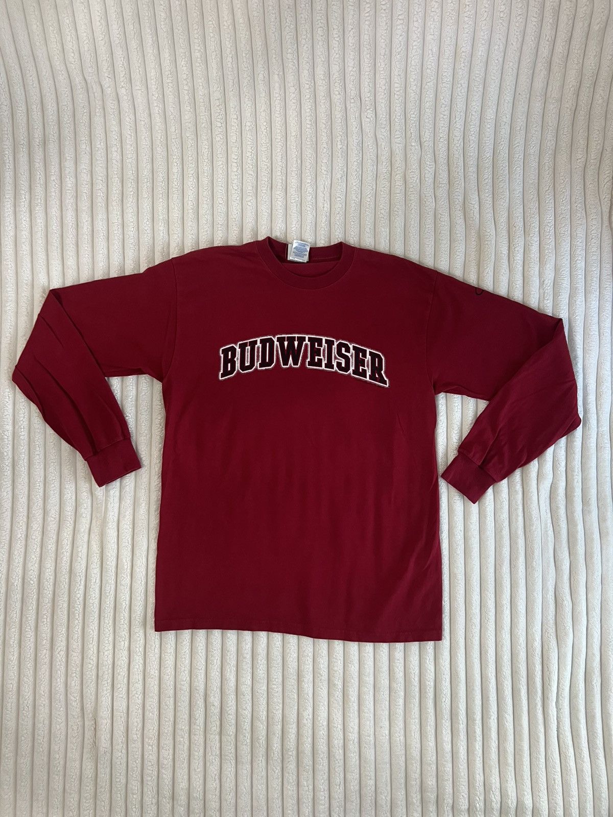 Budweiser × Vintage Vintage Budweiser Long Sleeve Size US L / EU 52-54 / 3 - 1 Thumbnail