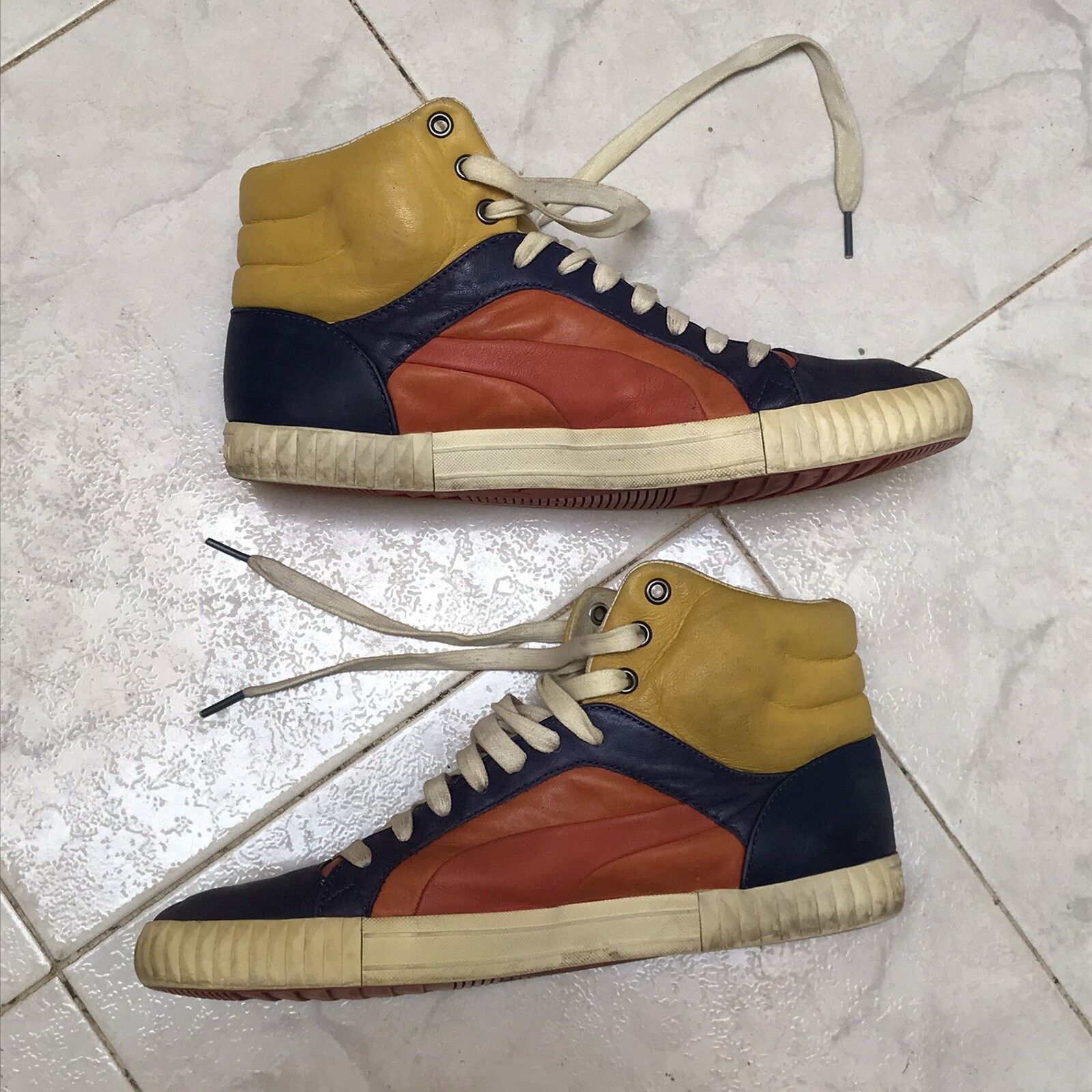 Puma Alexander Mcqueen PUMA sneakers Leather shoes collaboration Size US 10 / EU 43 - 3 Thumbnail
