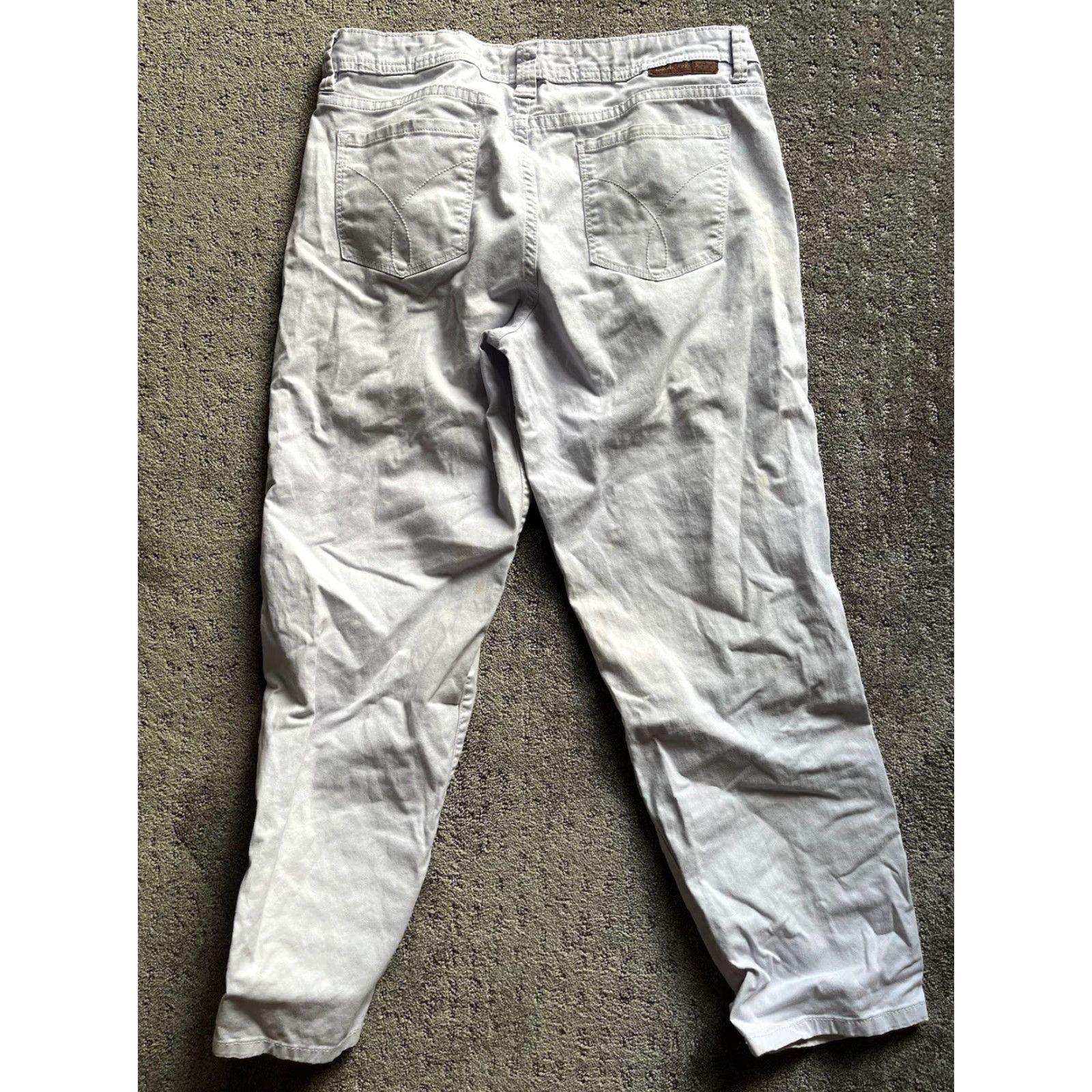 Calvin Klein Calvin Klein Jeans Women's 10 Light Gray Skinny Cropped Denim Pants Size 32" / US 10 / IT 46 - 3 Thumbnail