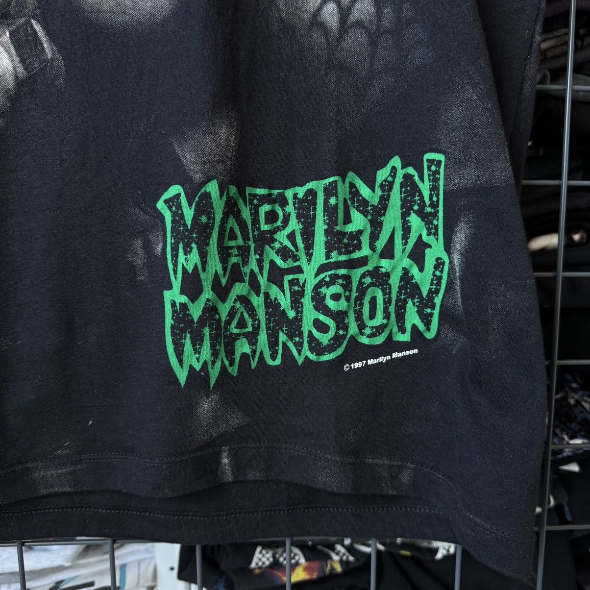 Band Tees Marilyn Manson All Over Print AOP T-shirt Size US L / EU 52-54 / 3 - 5 Thumbnail