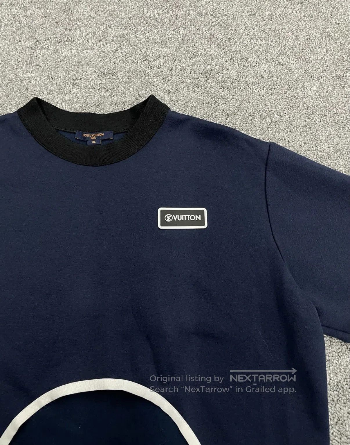 Louis Vuitton Blue Short Sleeve Shirt with Front Cutout Detail. Size US XL / EU 56 / 4 - 4 Thumbnail