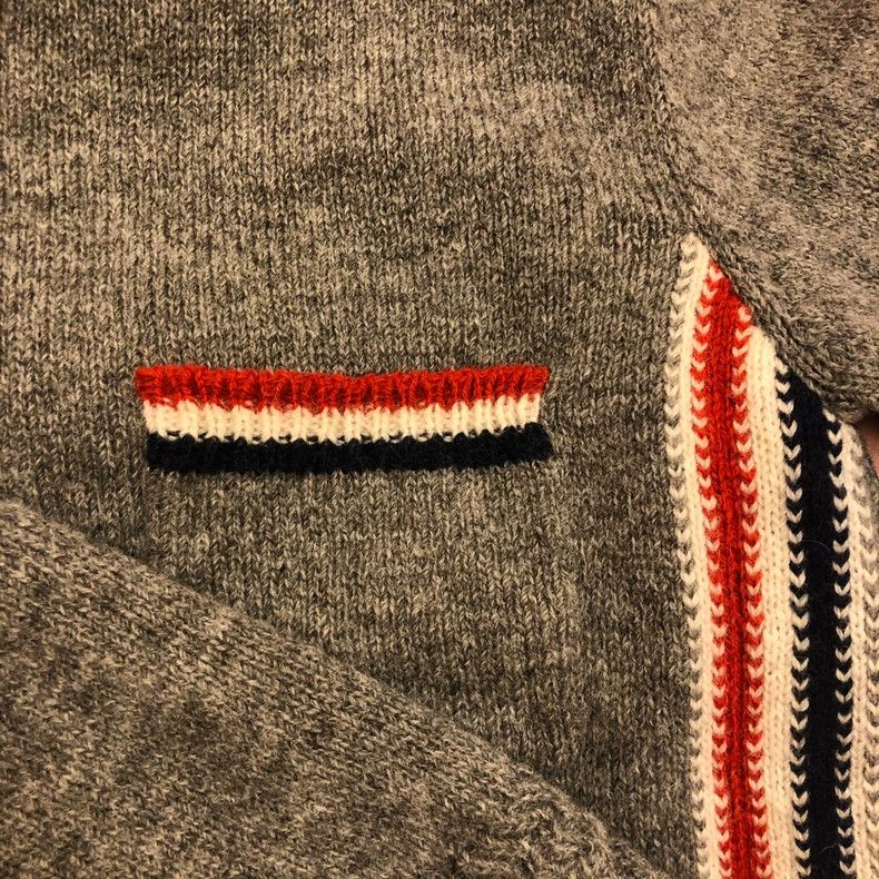 Thom Browne Thom Browne The horsehair sweater is grey Size US XS / EU 42 / 0 - 2 Thumbnail