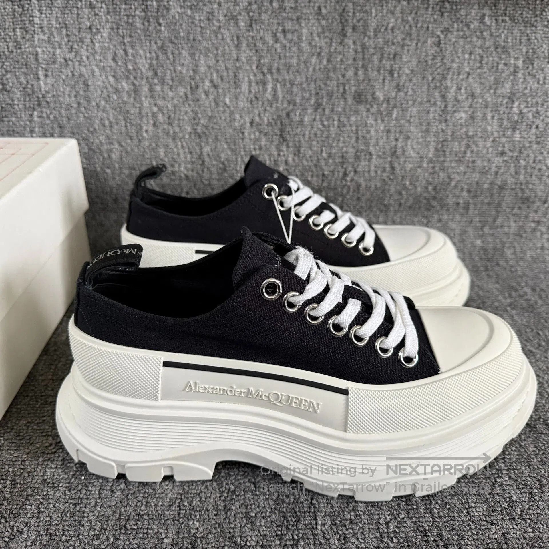 Alexander McQueen Alexander McQueen Platform Canvas Shoes. Size US 7.5 / IT 37.5 - 5 Thumbnail