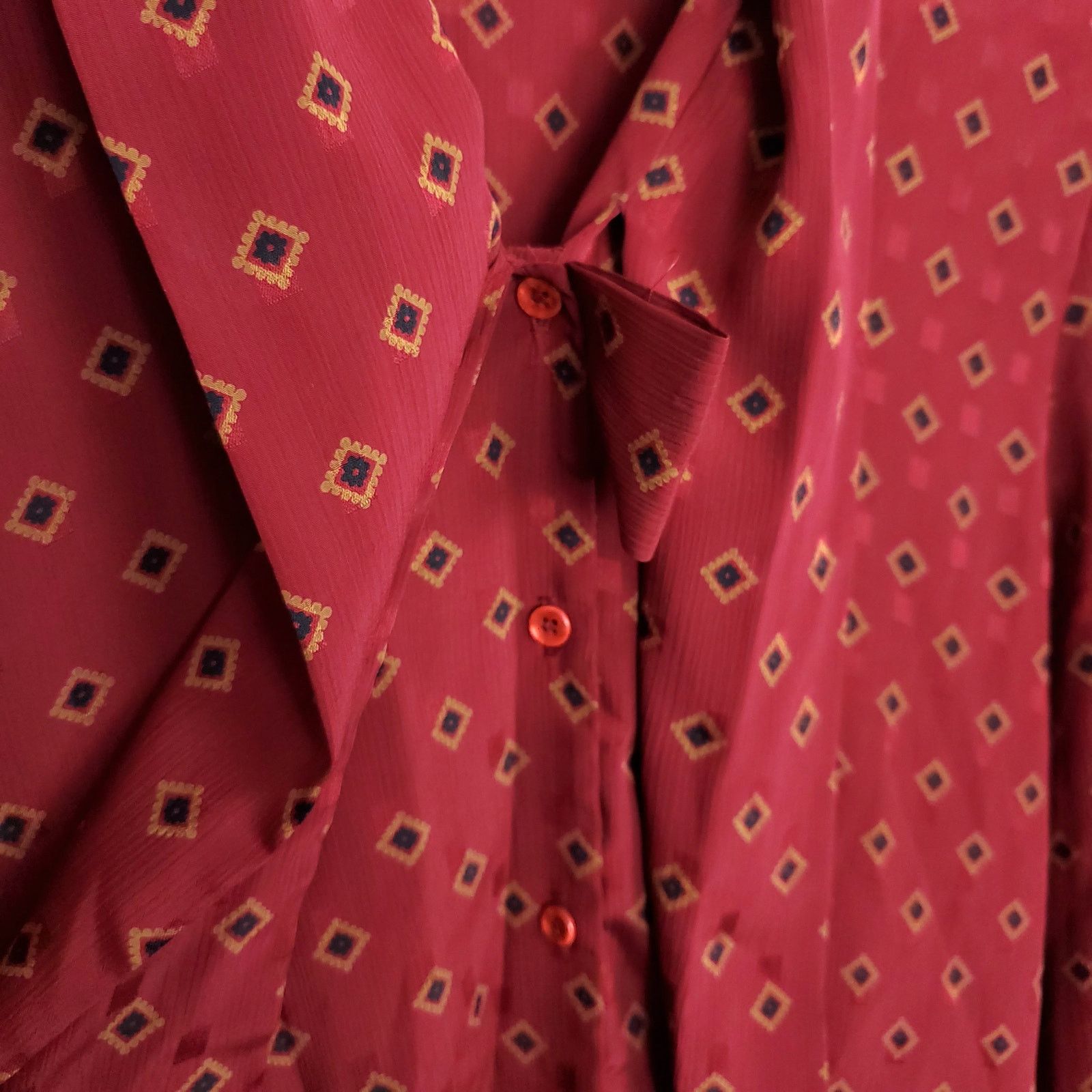 Other Vintage 70's Russ Sheer Bow Neck Tie Blouse M-L Size M / US 6-8 / IT 42-44 - 3 Thumbnail