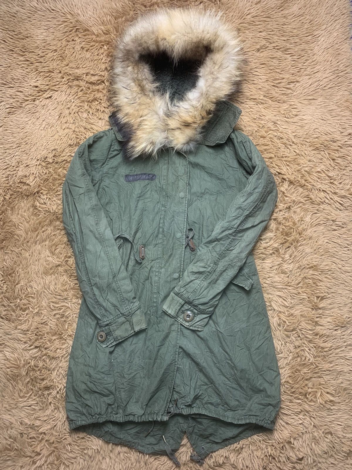 If Six Was Nine × Japanese Brand × Le Grande Bleu (L.G.B.) Classic G.O.A Japan Faux Fur Fish Tail Parka Size S / US 4 / IT 40 - 1 Thumbnail