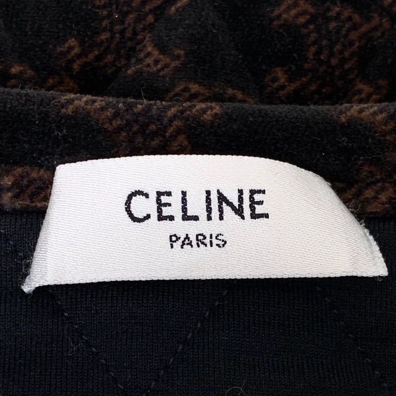 Celine Celine Brown Logo Printed Cotton Jacket Size US M / EU 48-50 / 2 - 7 Thumbnail