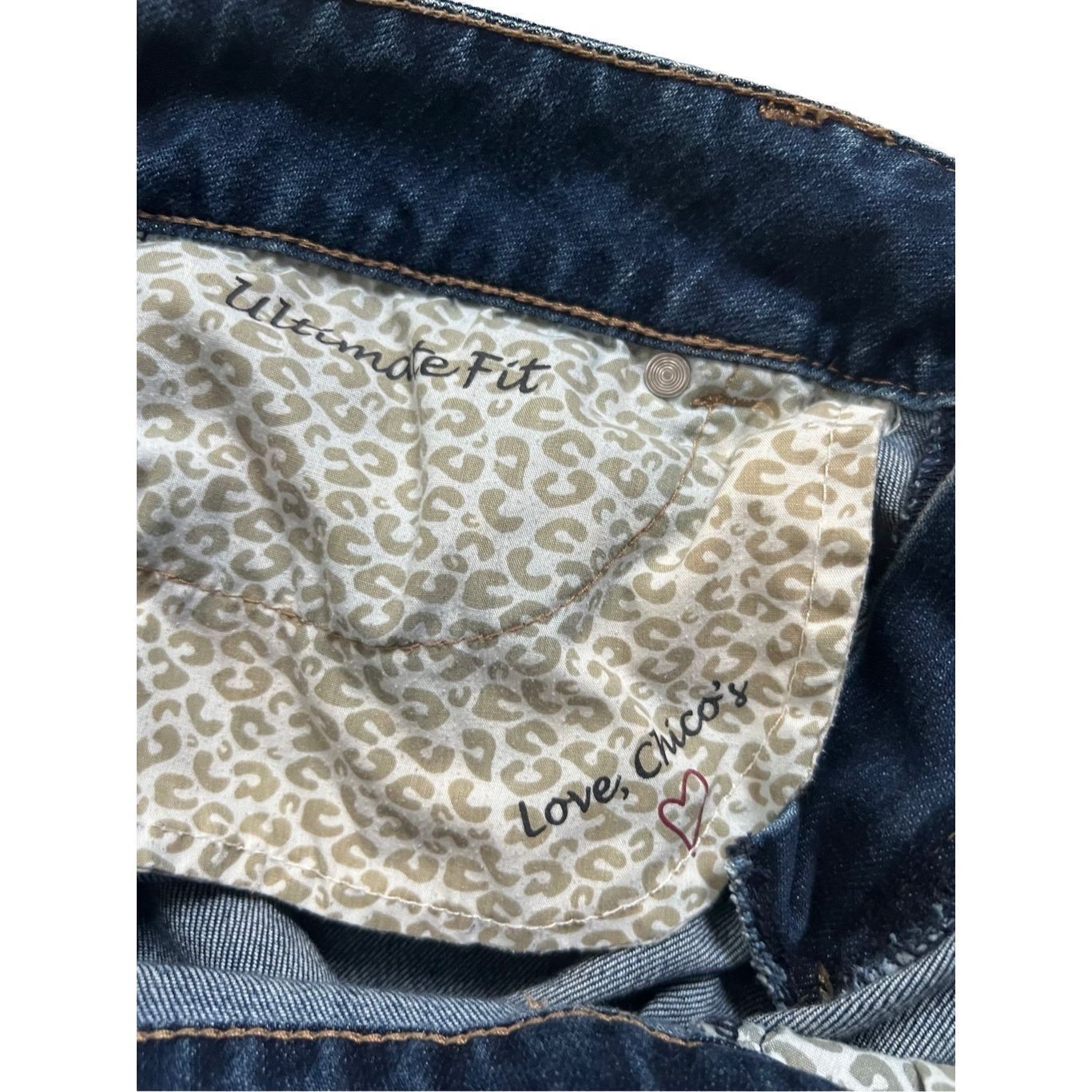 Chicos CHICOS Women’s Capri Denim Blue Stretch Cuffed Hem Size 30" / US 8 / IT 44 - 6 Thumbnail