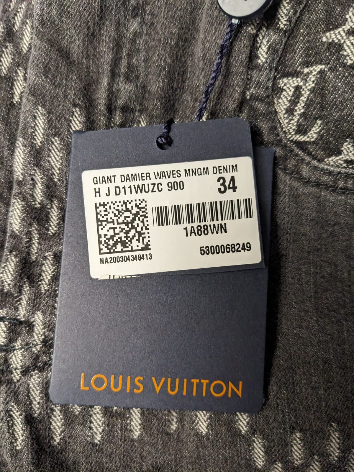 Louis Vuitton LOUIS VUITTON NIGO GIANT DAMIER WAVES MONOGRAM DENIM PANTS Size US 34 / EU 50 - 5 Thumbnail