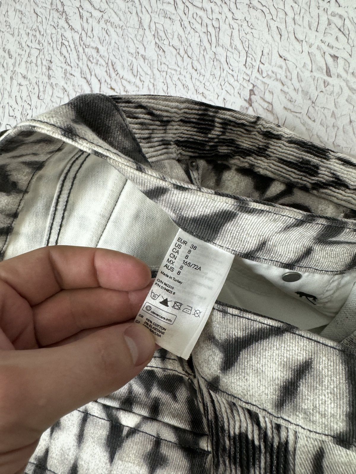 H&M Isabel Marant Pour H&M Jeans Biker Moto Pants Skinny Size 30" / US 8 / IT 44 - 11 Thumbnail